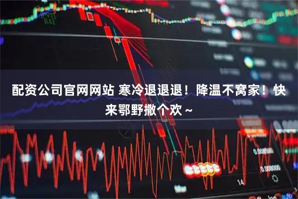 配资公司官网网站 寒冷退退退！降温不窝家！快来鄂野撒个欢～